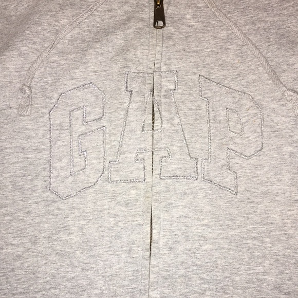 Grey GAP jacket w/ faux fur lined hood - Picture 2 of 4